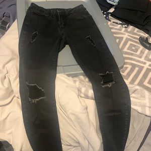 black low waisted jeans